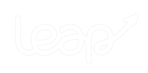 leap project logo white